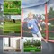 Kids Round Trampoline with Safety Net 55 Inch Indoor Outdoor Steel Frame Red